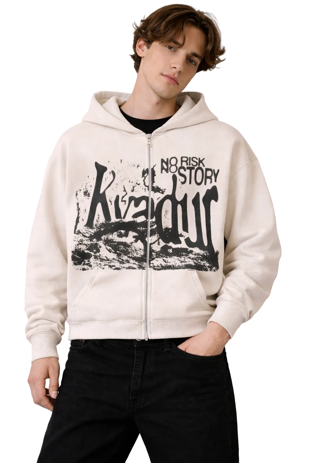 No Risk No Story Zip-Hoodie